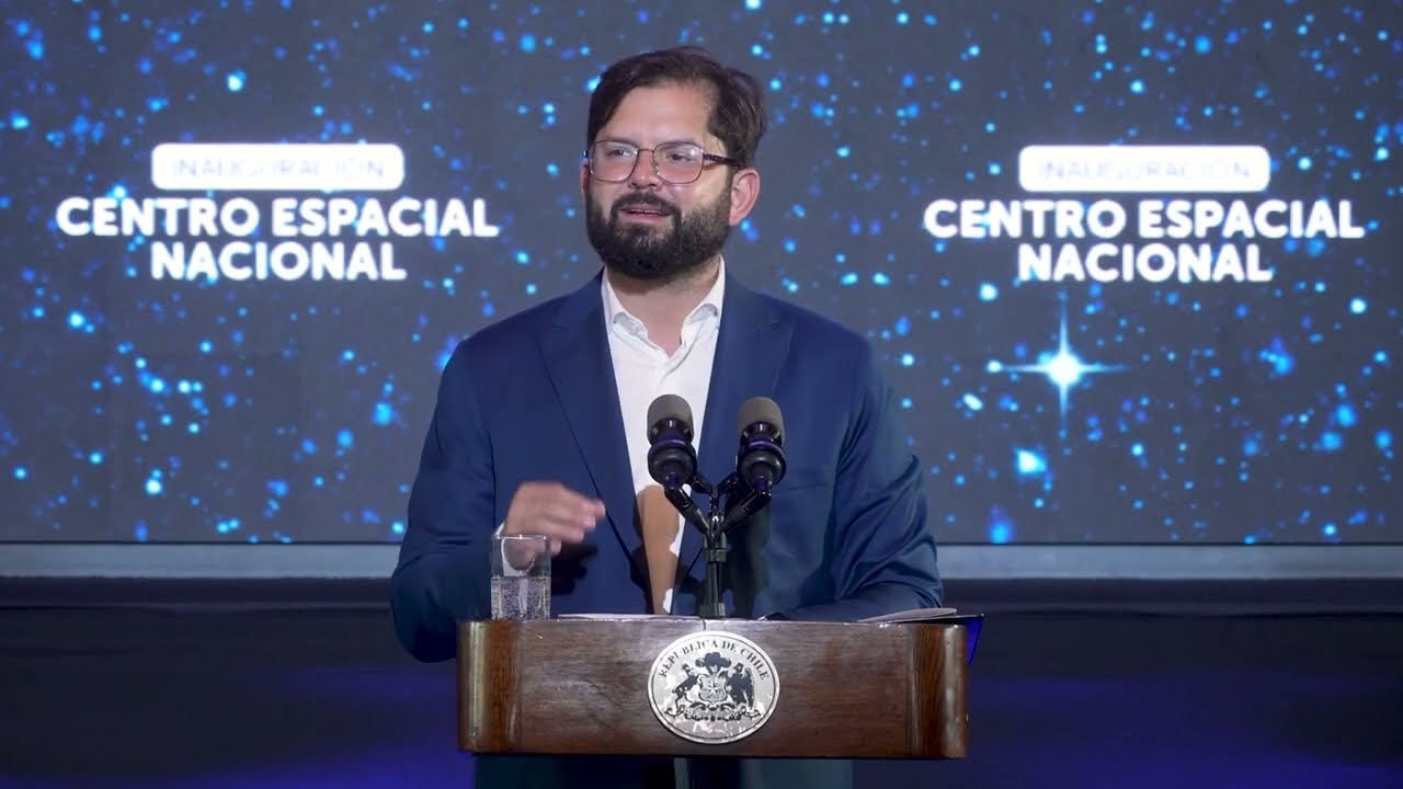 Inauguración del Centro Espacial Nacional (CEN) en Cerrillos