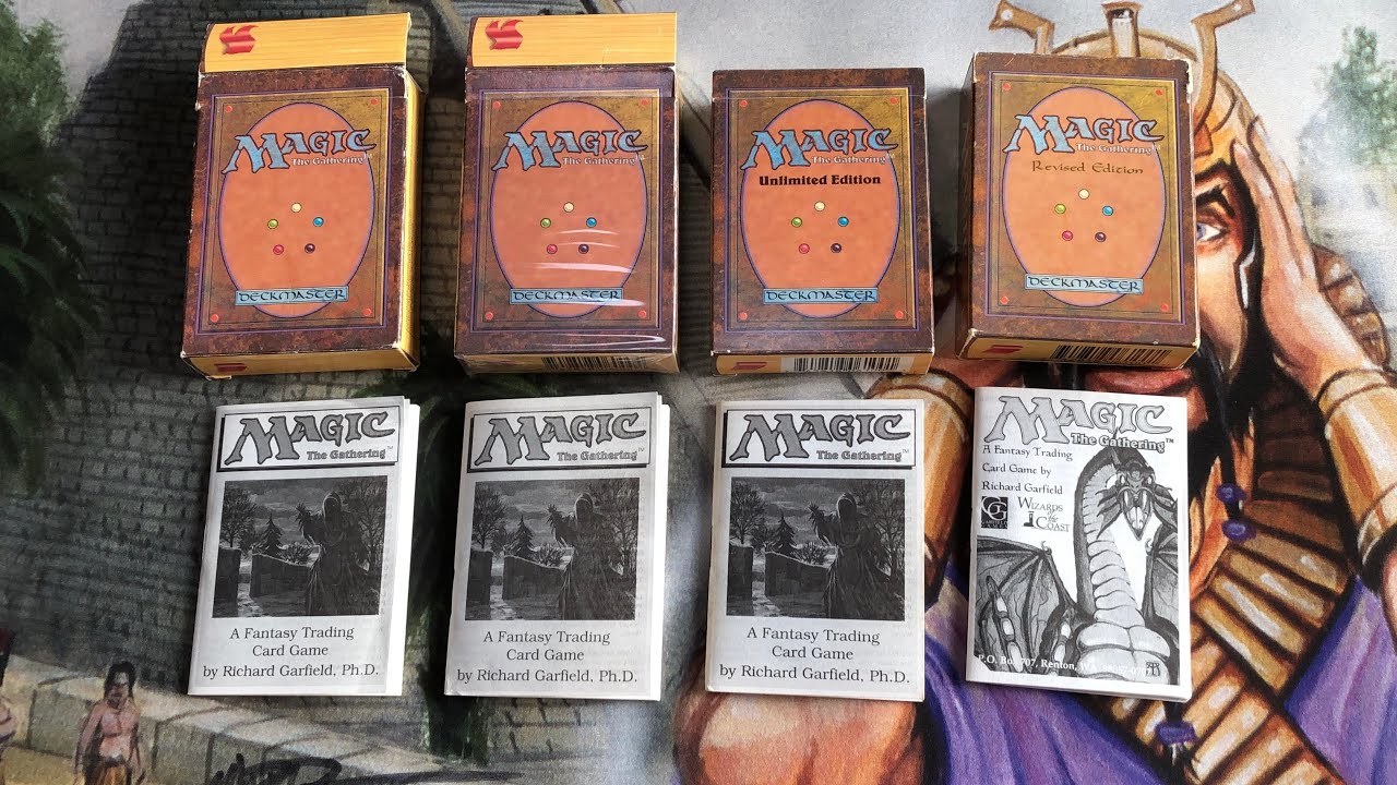Alpha Beta Unlimited Revised Starter Deck Boxes and Rulebooks (1993-94 Magic the Gathering)