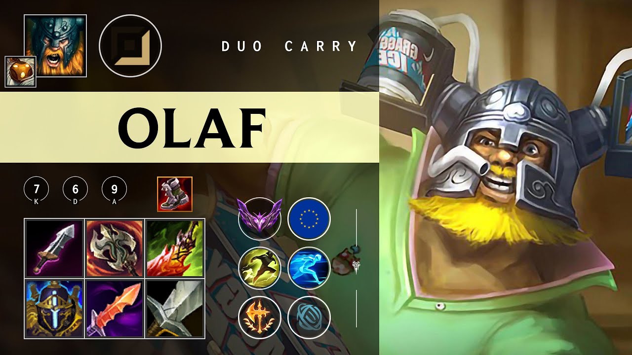 Olaf ADC vs Ezreal - EUW Master Patch 26.01