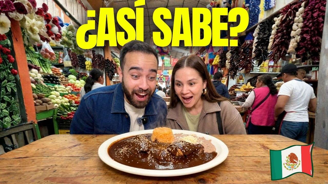 Probando el MOLE tradicional de PUEBLA 🇲🇽