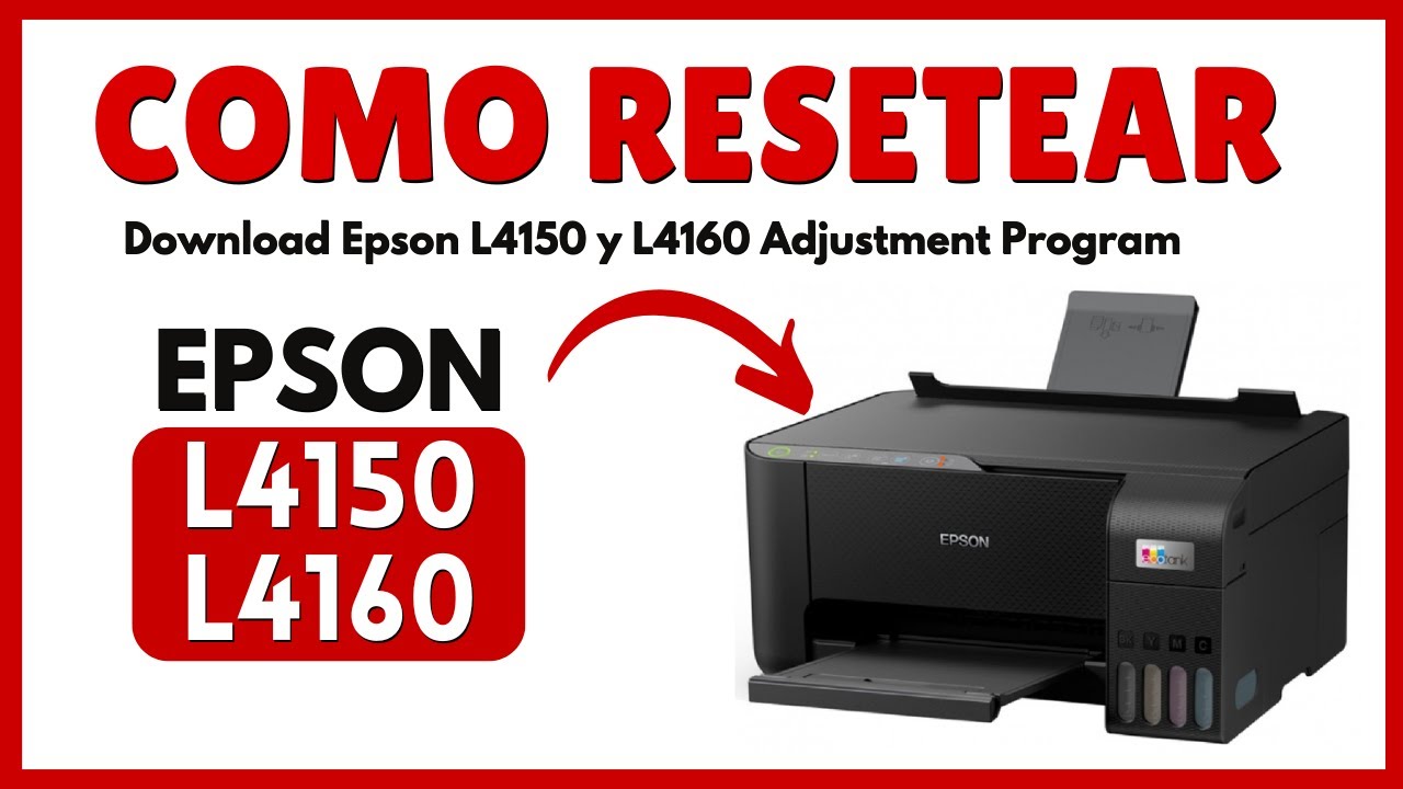 Reset Epson L4150 ✅Reset Epson L4160 Free 📌 Resetter Epson  🔑 Almohadillas Al Final De Su Vida Util