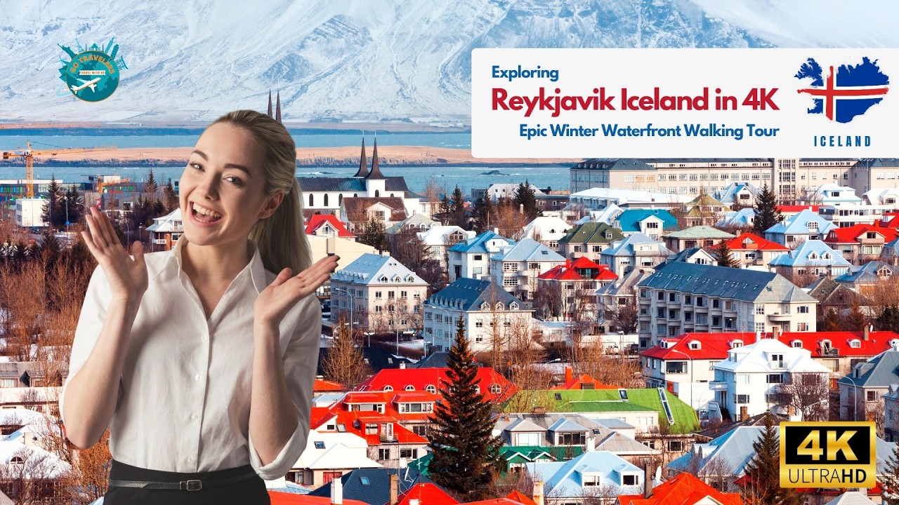 Explore Reykjavik Iceland in 4K | Epic Winter Waterfront Walking Tour