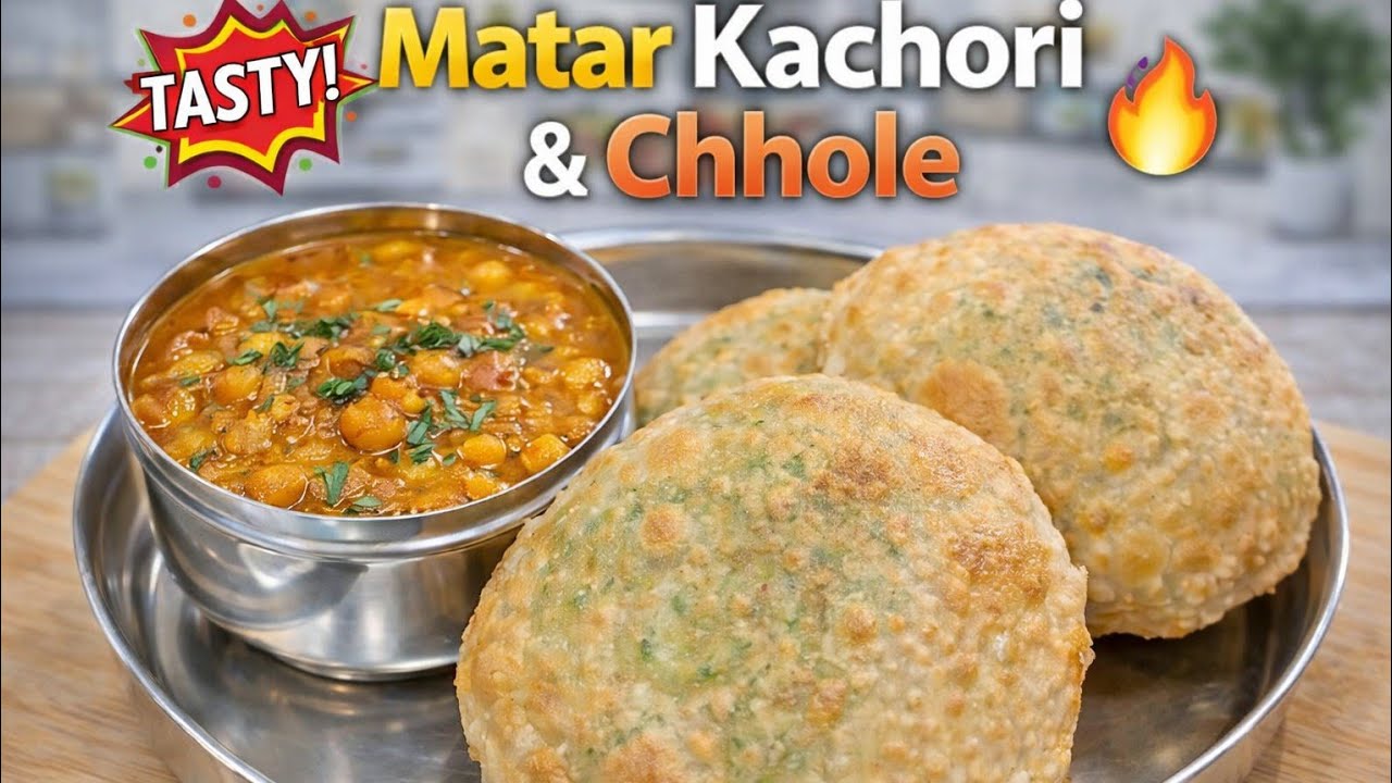 Crispy Green Peas Kachori Recipe😋 | Street Style Matar Kachori #matarkachorirecipe 