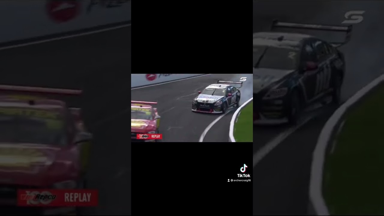 Percat touches the wall at Forest Elbow in Bathurst 2022 #shorts