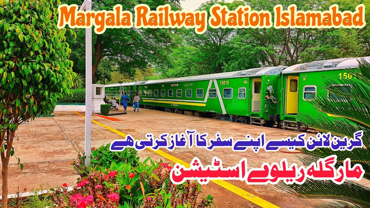 Trains Working at Margala Railway Station Islamabad #travel #islamabad