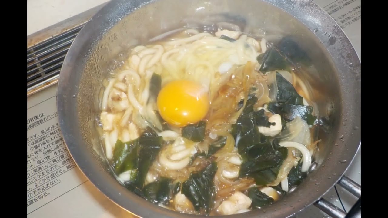 【お料理】・・かしわうどん・・【お食事】