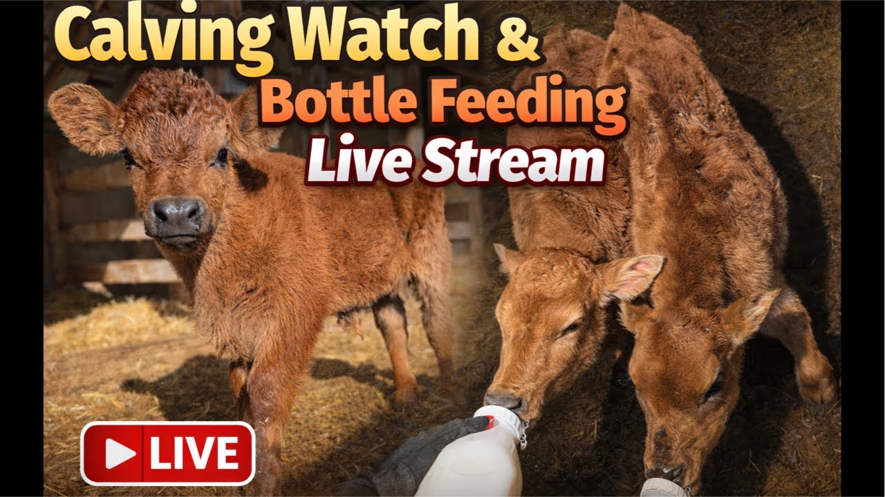 Highland Cow Calving Watch Cam / 9 Month Pregnant Cow Ready To Calf Anyday