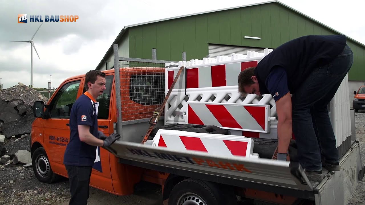 Nissen Absperrsystem im Einsatz - HKL-Baushop