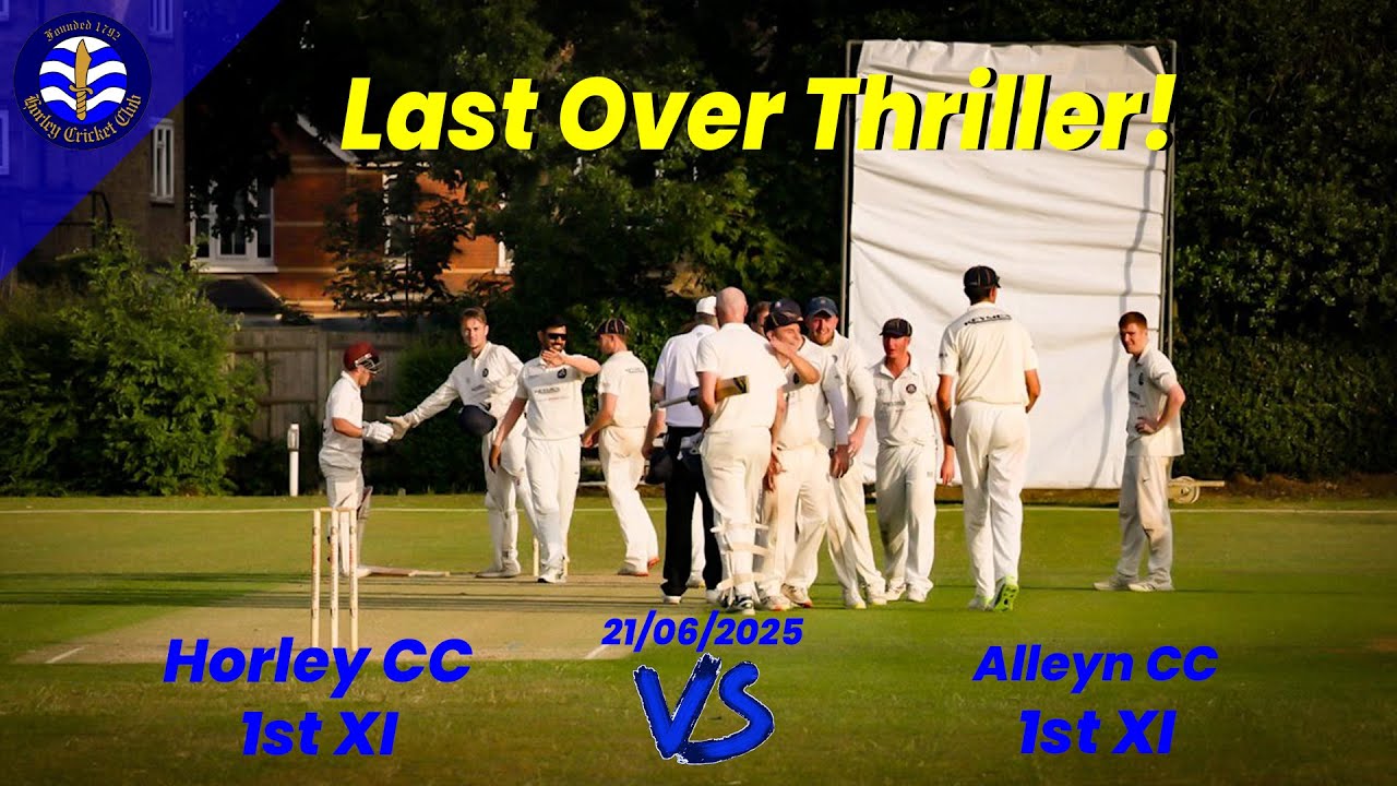 WHAT A MATCH! Down to the wire - 4K Surrey Championship Cricket highlights Horley v Alleyn