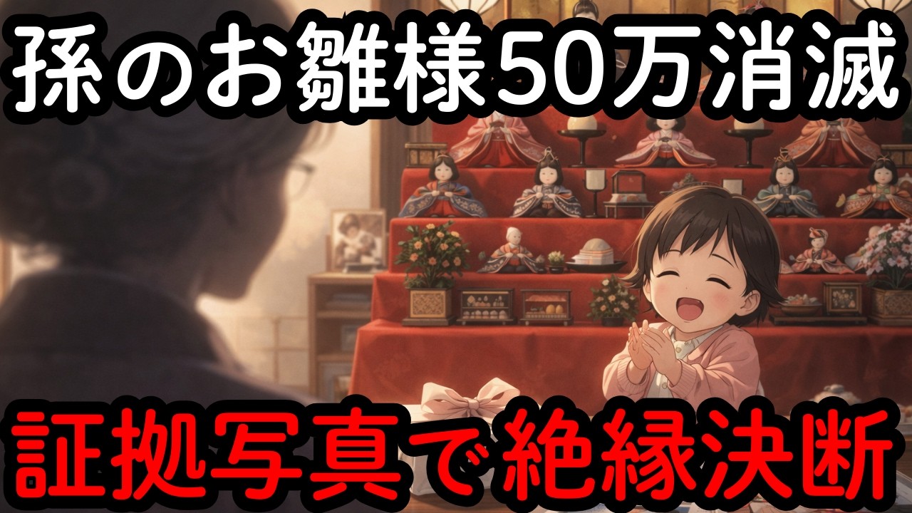 【息子夫婦】孫のひな祭りで40万円奪われ放置された私...後日、息子夫婦に「1枚の証拠写真」を突き付けた【シニア朗読】