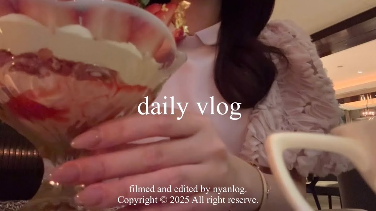 Vlog｜都内OLの日常🗼パレスホテル🍓,SHEIN春服購入品紹介,ネモフィラ畑💐♡