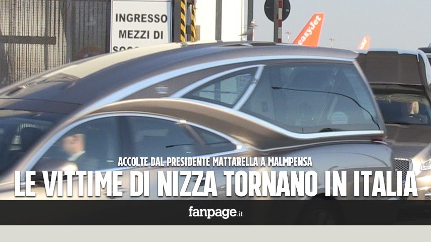 Attentato di Nizza, le salme delle vittime Italiane arrivano a Malpensa