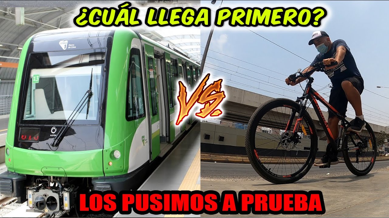 🚲 🚊 BICICLETA VS TREN ELÉCTRICO (EL METRO) ¿CUÁL LLEGA PRIMERO A SU DESTINO? | DILO NOMÁS
