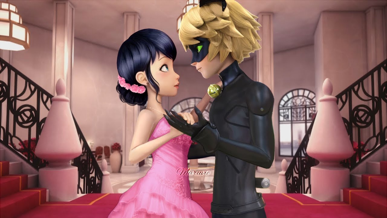 Marinette and Cat Noir at the Ball - Speededit | Season 3 Dancing Scene
