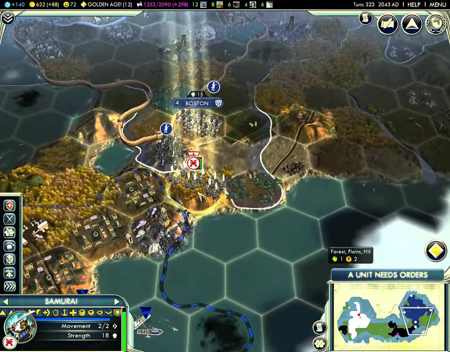 Civ5: UI overlap - HD