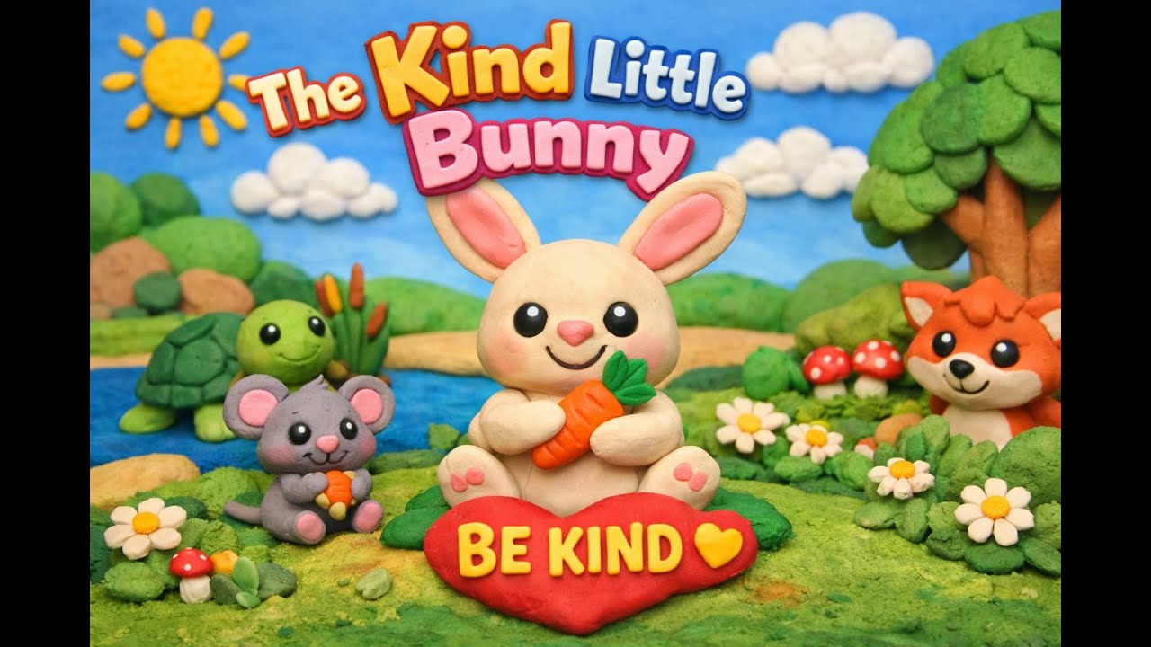 The Kind Little Bunny 🐰 | Claymation Story for Kids About Kindness   