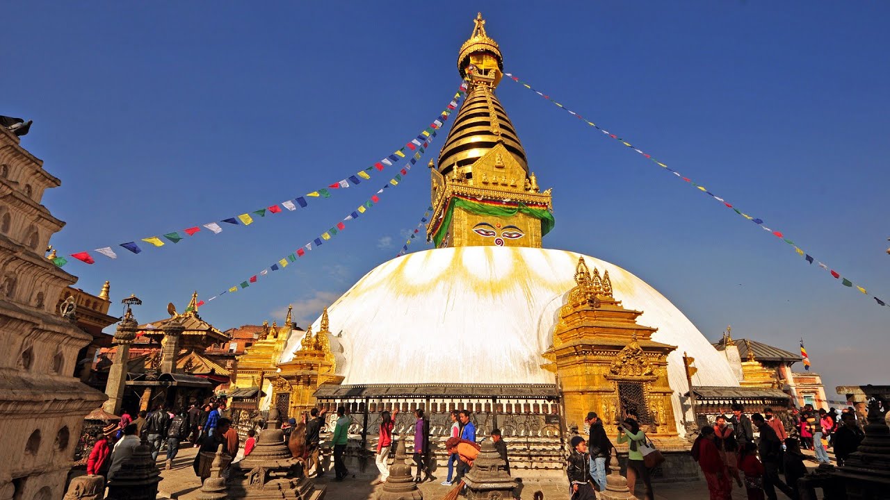 Dzień pełen wrażeń w Katmandu: Swayambhunath - Świątynia Małp, zakup biletów do Pokhary
