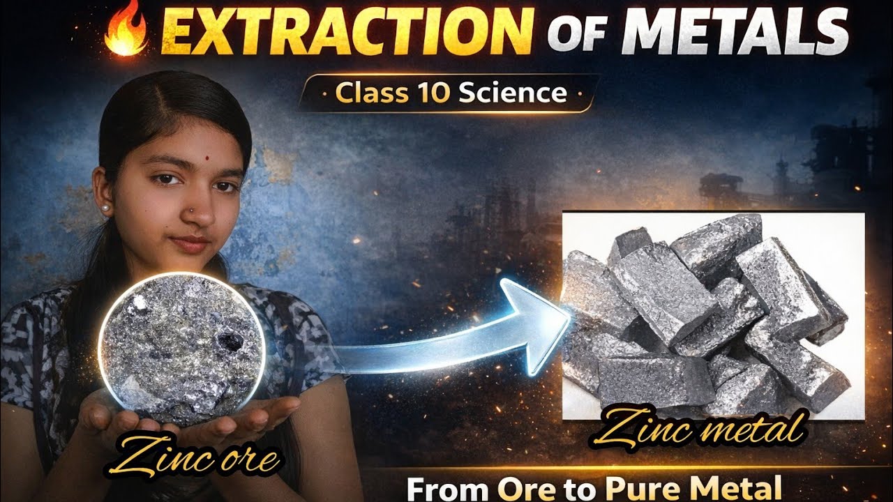 #🔥Extraction of metals #class 10 # chemistry 🧪🧪# metals and non metals chapter 
