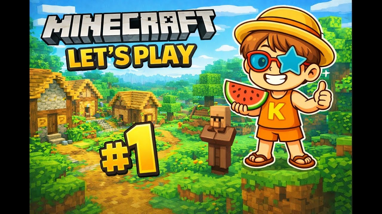 I FOUND THE MOST BEAUTIFUL VILLAGE | MINECRAFT | KIDU10