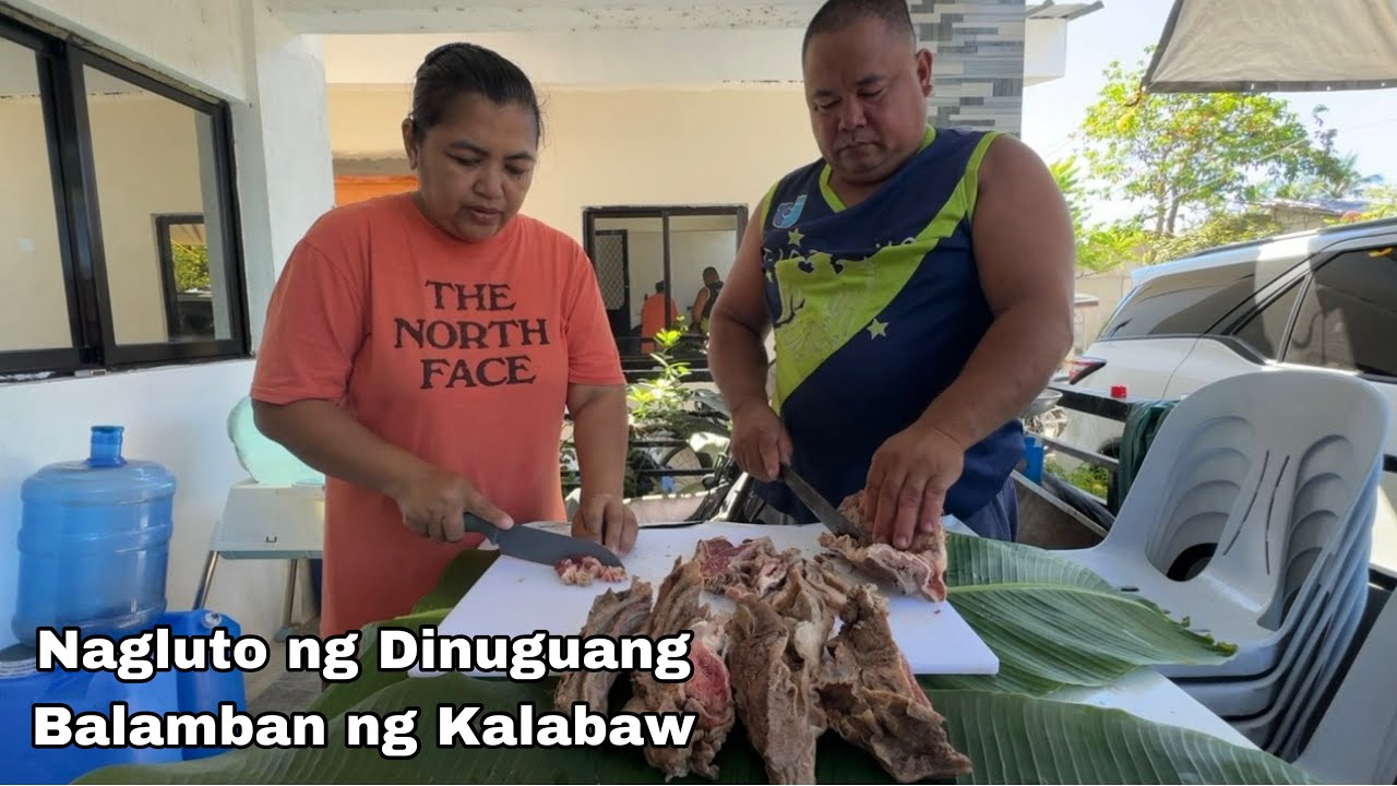 Nagluto ng Dinuguang Balamban ng karneng Kalabaw