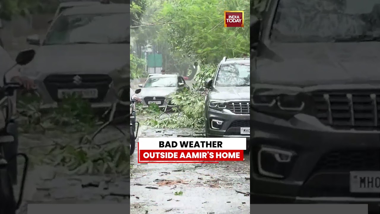 Bad Weather Hits Outside Aamir Khan&rsquo;s House Ahead of Wedding | India Today