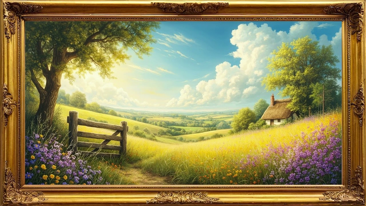 The Art Corner TV 4K| Gold framed vintage  كيف تحول تلفازك الى لوحة فنية  ؟