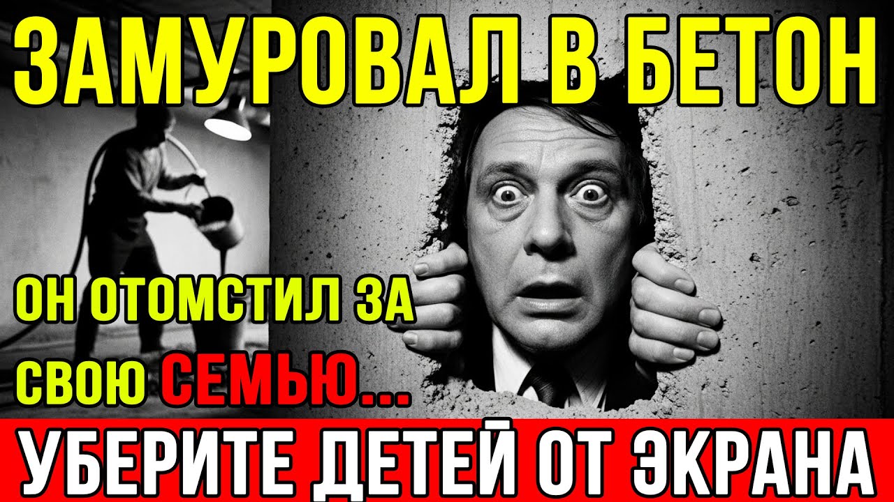 ЗАМУРОВАЛ В ЦЕМЕНТЕ 