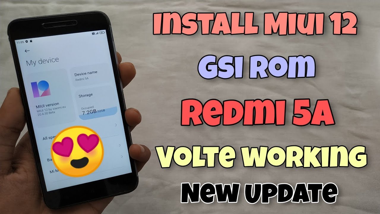 MIUI 12 Gsi Install Redmi 5A | How to Install Miui 12 Any Gsi Rom Redmi 5A Android 10 😲😲