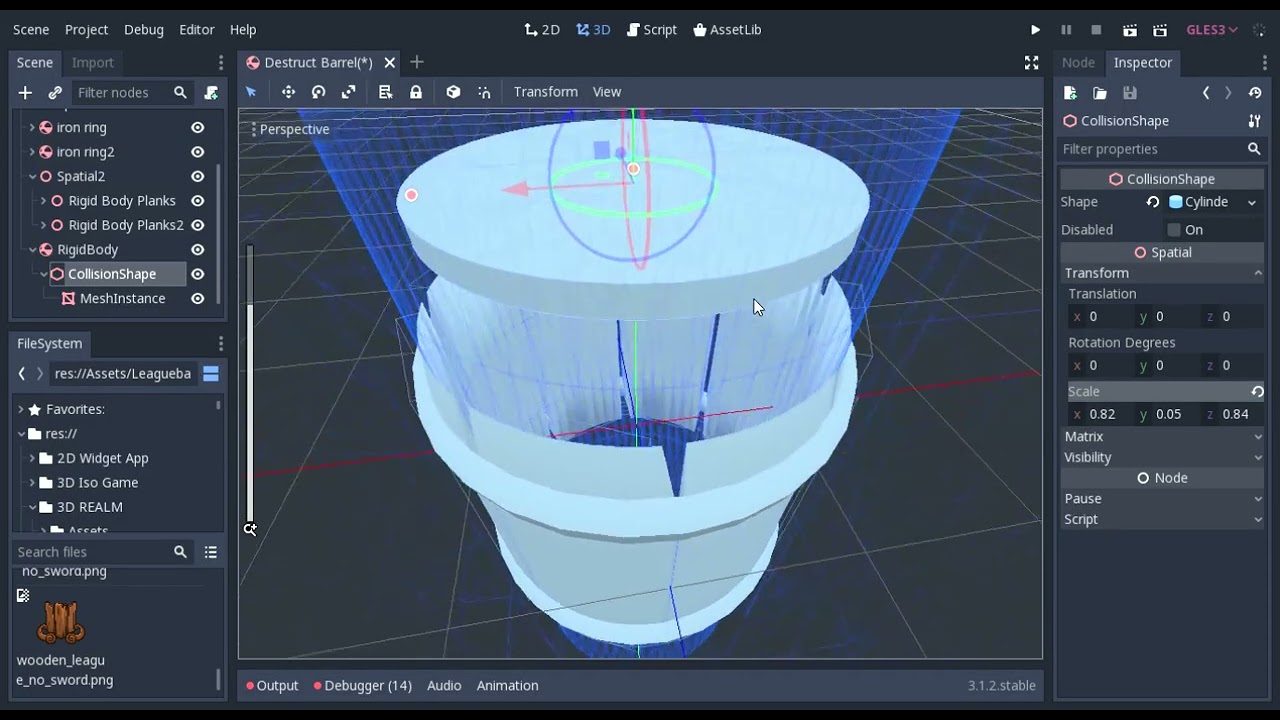 Start Making 3D Games (Godot): Destructible RIGID Items Tutorial #gamedev #godottutorial 