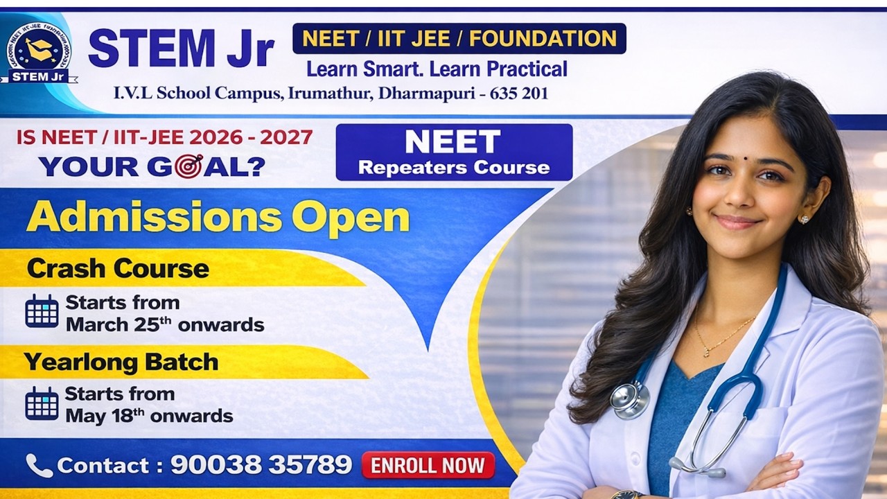 Crack NEET & JEE 2026 | Top Coaching Institute Admission Open