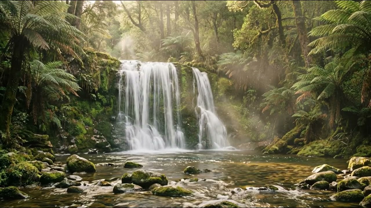 Waterfall Sounds for Sleep | Gentle Nature Ambience
