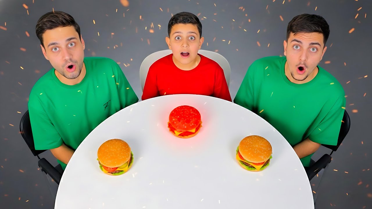 تحدي الأكل المسموم 😱 مع مين البرجر الحارة !؟🌶️
