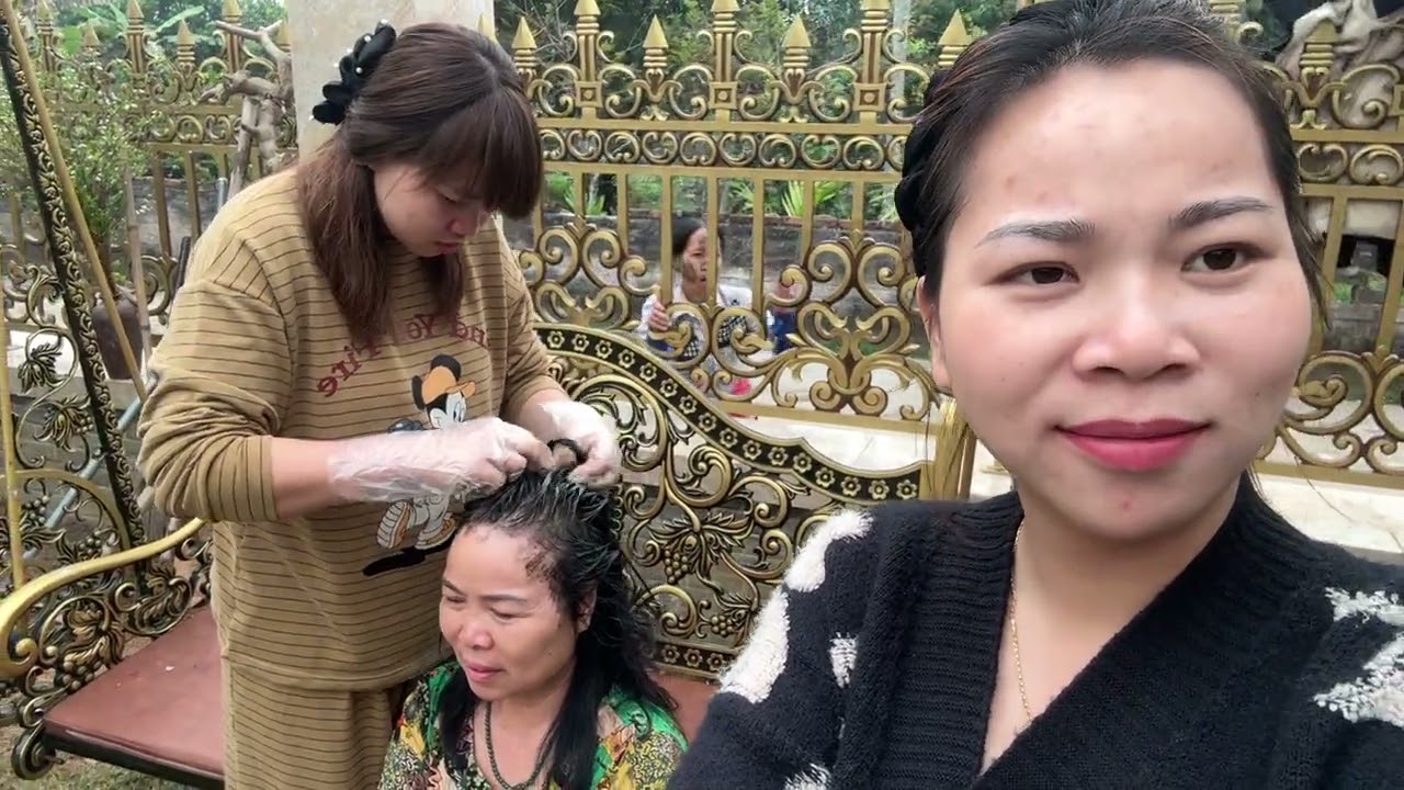 Chị Sen Nhuộm Tóc Cho Bá Ký Để Đi Du Xuân