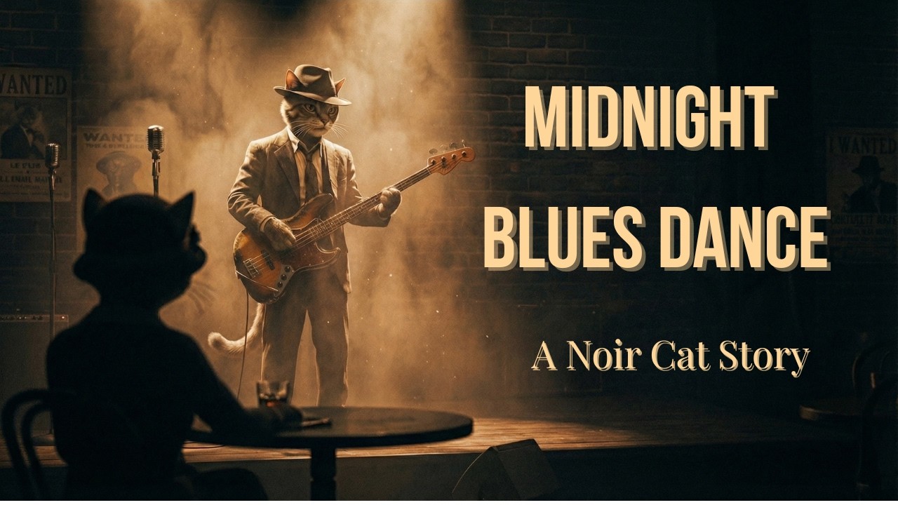 Midnight Blues Dance | Slow Jazz & Noir Cat Story