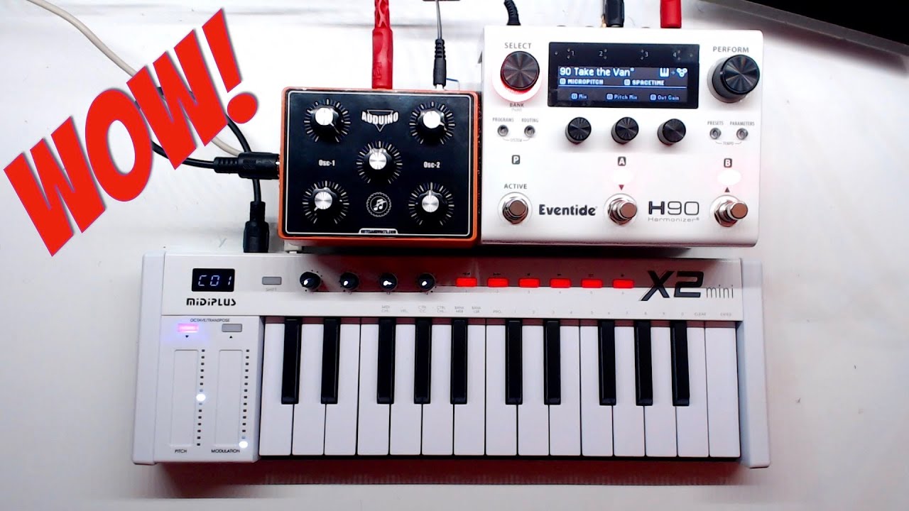 Eventide H90 on a Homemade Arduino Synth