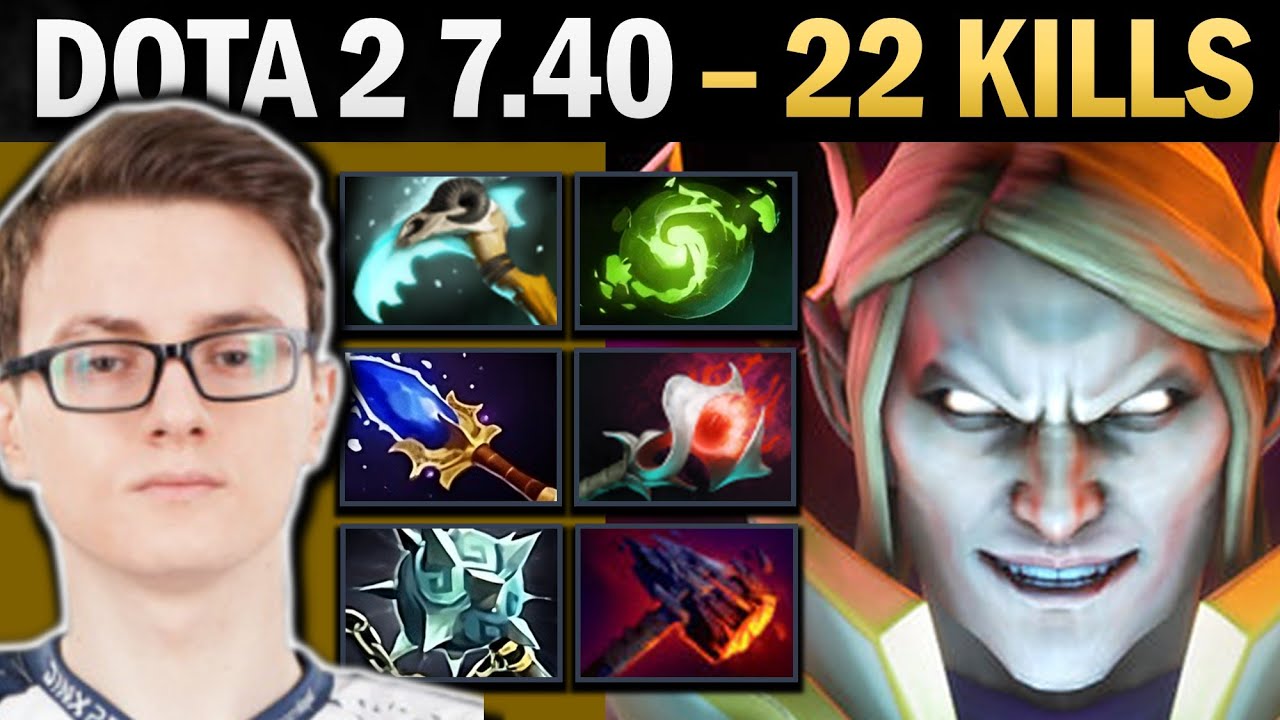 Invoker Pro Mid with 22 Kills and Atos - Gameplay Dota