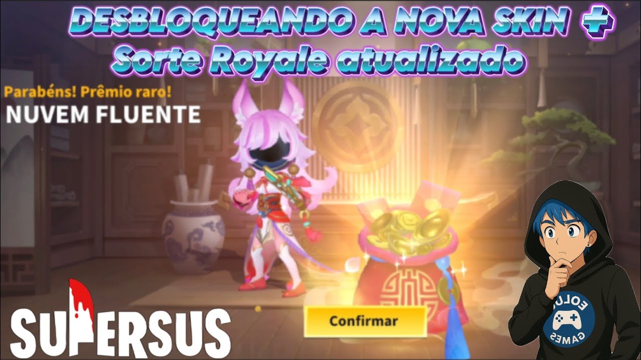 NOVIDADE SORTE ROYALE Atualizado no Super Sus! | Liberei e TESTEI a Nova Skin!