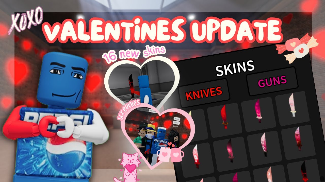 VALENTINES UPDATE💘 (Skin Showcase) | Murderers vs. Sheriffs