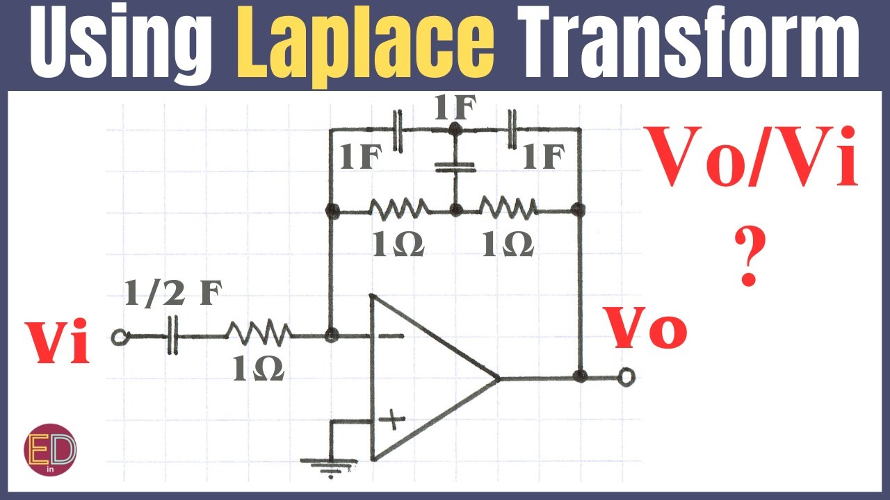 Transfer Function of Op Amp Circuit using Laplace Transform