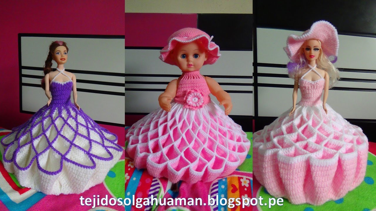 vestido tejido a crochet para muñeca, video 1