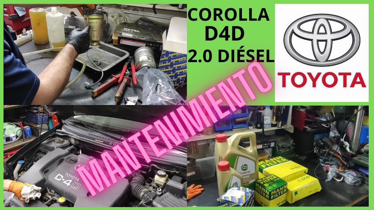 Revisión Toyota corolla 2005  2.0 D4D Filtros y aceite