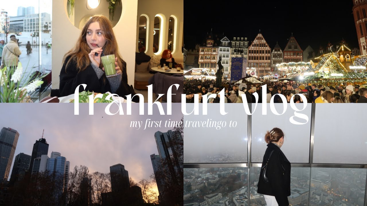 First Time in Frankfurt! Exploring the City & Eating Amazing Food | Travel Vlog