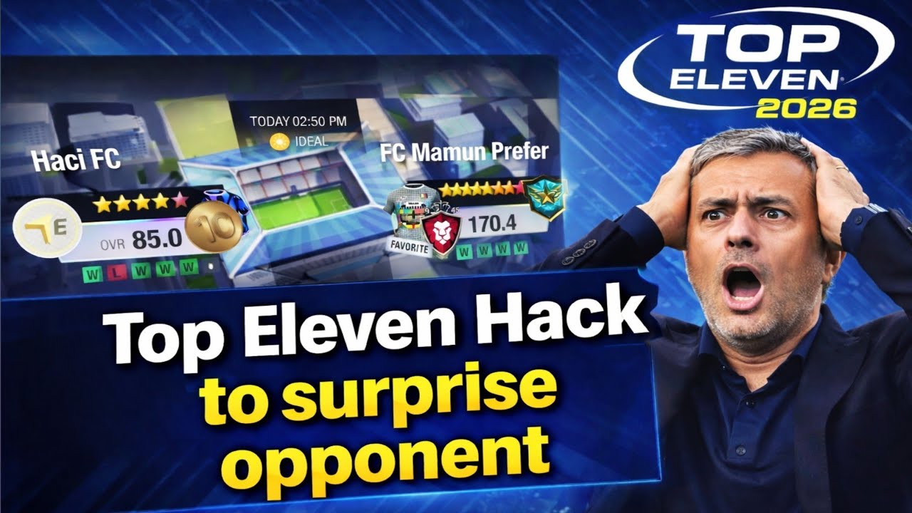 Top Eleven Last Day Hack to surprise opponent in a Fresh new season