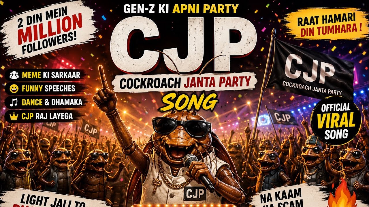 CJP song 🪳🔥 | Cockroach Janta Party Official Viral Song | Gen-Z Meme Song 20