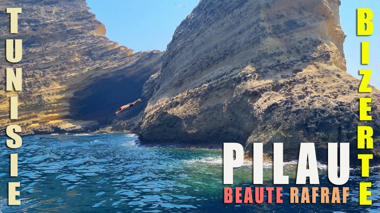 Visite rocher ile Pilau, la beauté de Rafraf, Bizerte; زيارة جزيرة وصخرة بيلاو (قمناريه) رفراف بنزرت