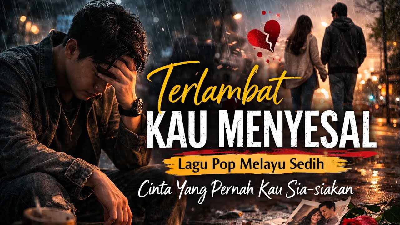 Terlambat Kau Menyesal | Lagu Pop Melayu Sedih | Cinta Yang Pernah Kau Sia-siakan