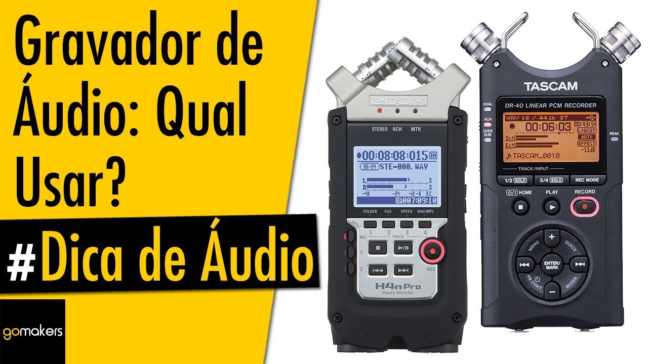 Zoom H4n Pro vs Tascam DR 40 vs Zoom H1 - Por Que Usar Um Gravador de Áudio Externo e Qual Usar?