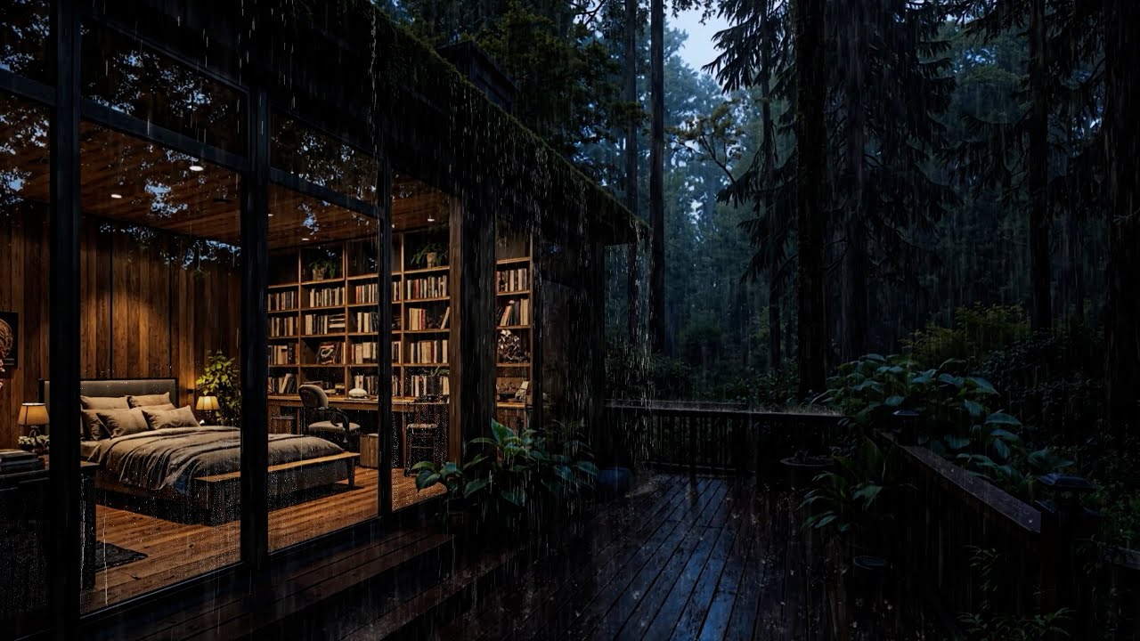 Continuous Rain Outside Window 🌧 | Relaxing Rain Sounds for Soul Healing (3 Hours)