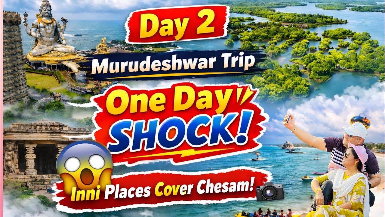 Murudeshwar day 1trip |Mangroves Magic + Idagunji Blessings + Murudeshwar Adventure