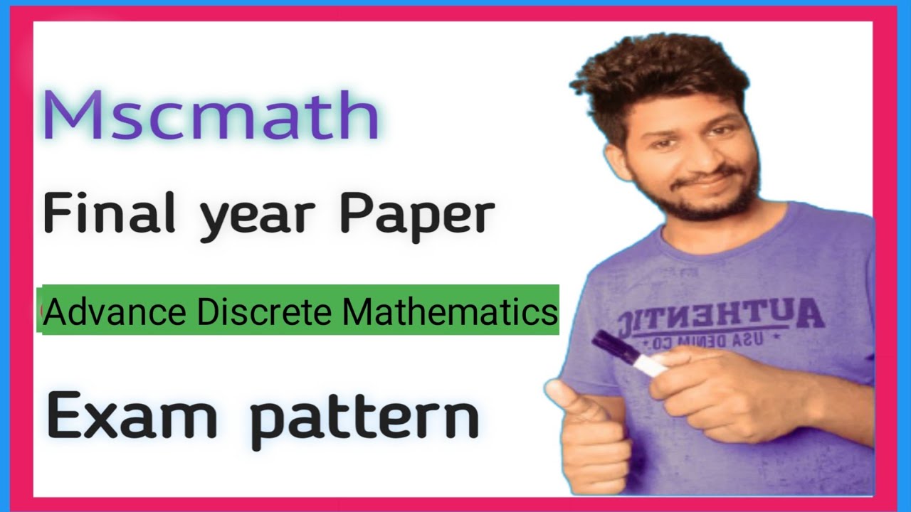 MSC Final Year Math Exam Pattern with (2020)Paper #MGSU #Mscmathfinalyear